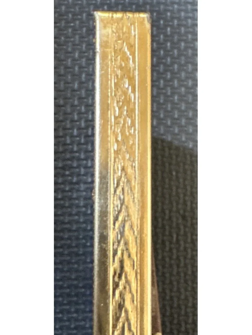 Vintage 5” X 7” Gold Toned Metal Picture Frame Free Standing | Wall Hang